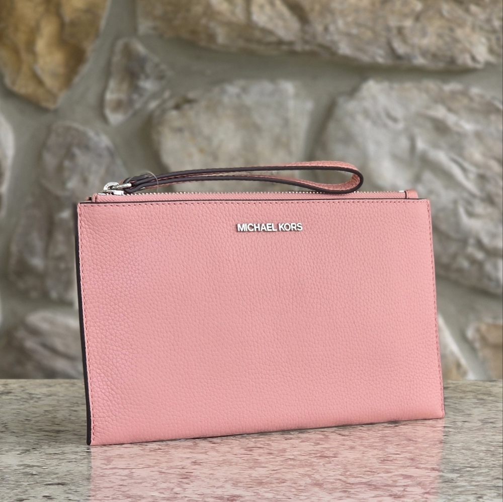 Michael Kors Jet Set Large Pink Wristlet